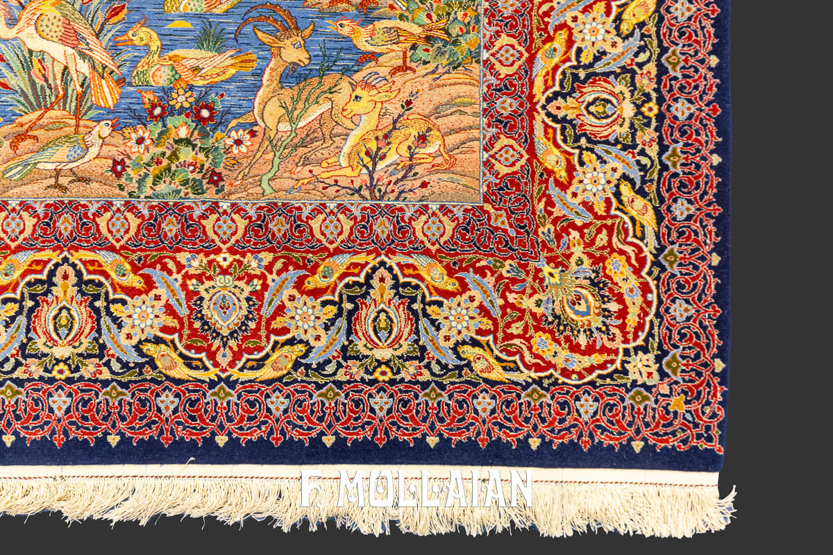 Isfahan Rug Silk Warps n°:566113